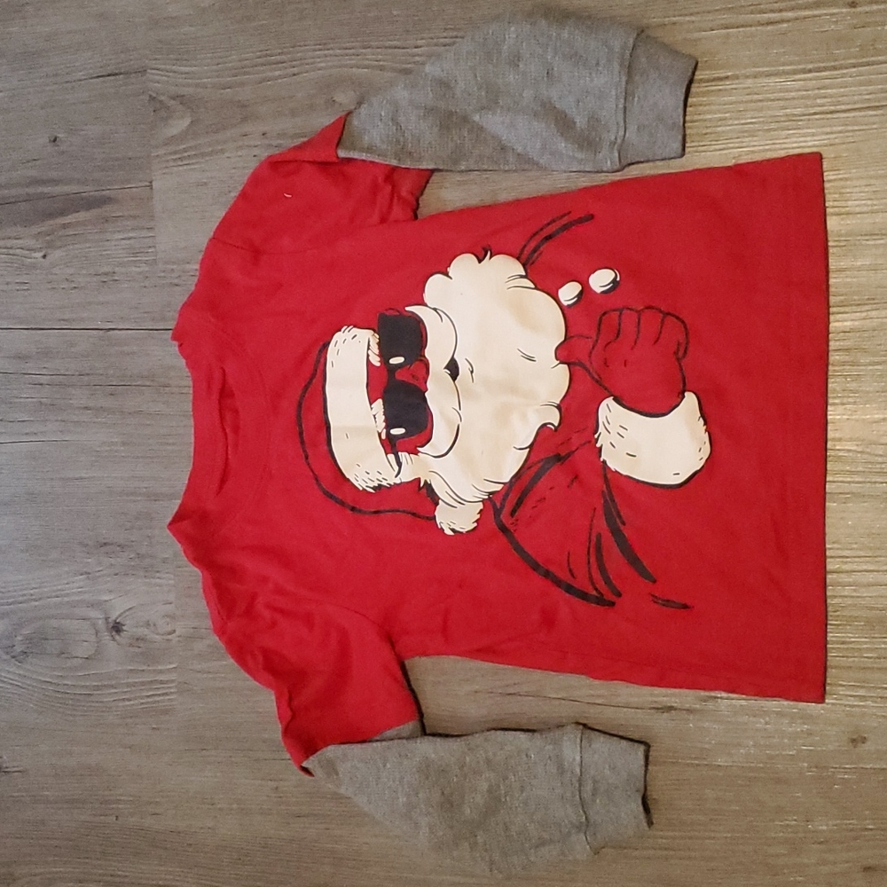 Carter's | Toddler Red Santa Long-Sleeved Shirt - Tee |  3T